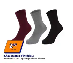 Action Chaussettes d'intérieur offre