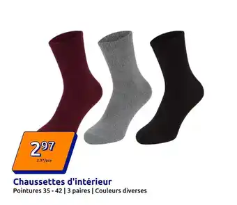 Action Chaussettes d'intérieur offre