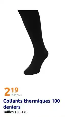 Action Collants thermiques 100 deniers offre