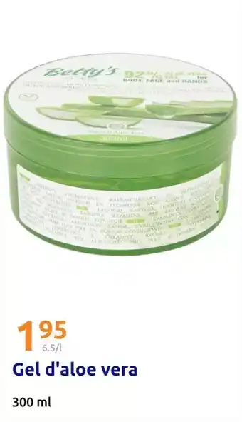 Action Betty's - gel d'aloe vera offre