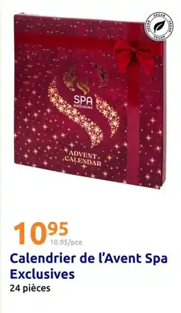 Action Avent - calendrier de l'avent spa exclusives offre