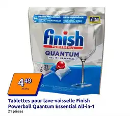 Action Finish - tablettes pour lave-vaisselle powerball quantum essential all-in-1 offre