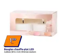 Action Bougies chauffe-plat led offre