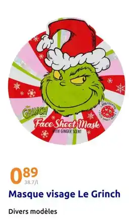 Action Masque visage le grinch offre