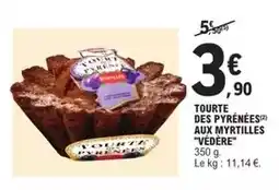 E.Leclerc Tourte des pyrénées aux myrtilles offre
