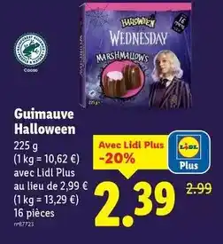 Lidl Wednesday - guimauve halloween offre
