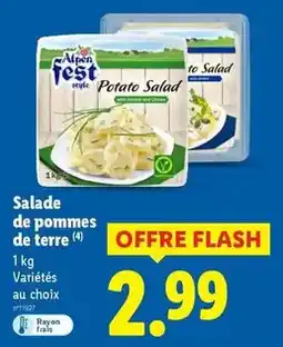 Lidl Alpen fest style - salade de pommes de terre offre