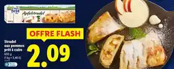 Lidl Alpen test style - strudel aux pommes prêt à cuire offre