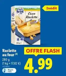 Lidl Alpen fest - raclette au four offre