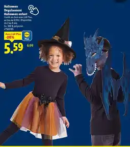 Lidl Déguisement halloween enfant offre