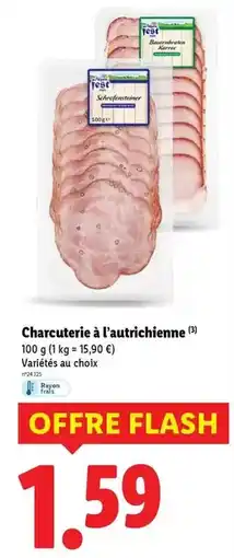 Lidl Alpen fest - charcuterie à l'autrichienne offre