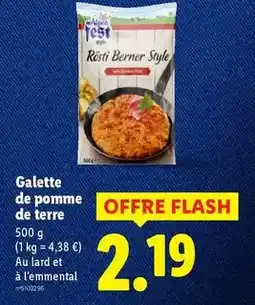 Lidl Alpen fest style - galette de pomme de terre offre