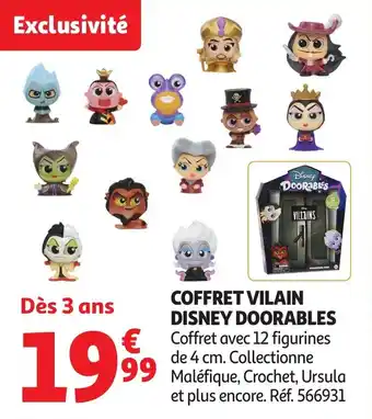 Auchan Coffret vilain disney doorables offre