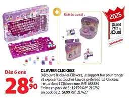Auchan Clavier clickeez offre