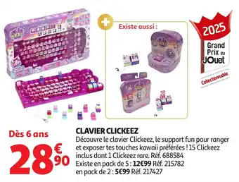 Auchan Clavier clickeez offre