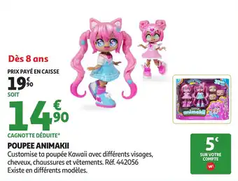 Auchan Poupee animakii offre