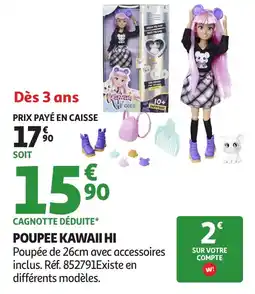 Auchan Poupee kawaii hi offre