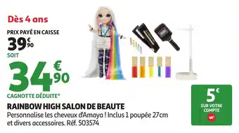 Auchan Rainbow high salon de beaute offre