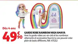 Auchan Garde robe rainbow high amaya offre