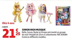Auchan Junior high musique offre