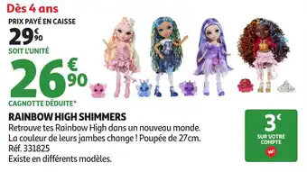 Auchan Rainbow high shimmers offre