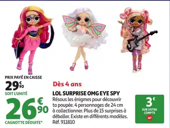 Auchan Lol surprise omg eye spy offre