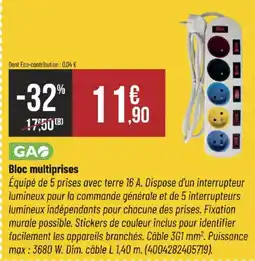 Bricorama Bloc multiprises offre