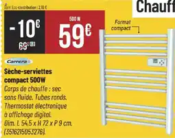 Bricorama CARRERA Sèche-serviettes compact 500W offre