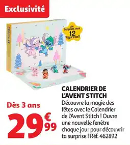 Auchan Calendrier de l'avent stitch offre