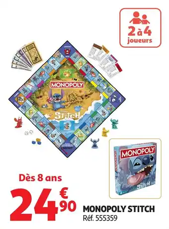 Auchan Monopoly stitch offre