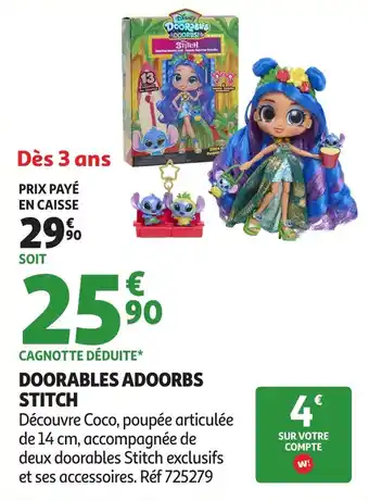 Auchan Doorables adoorbs stitch offre