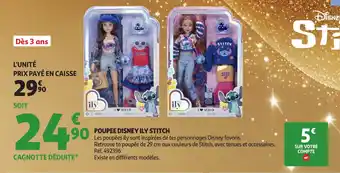 Auchan Poupee disney ily stitch offre