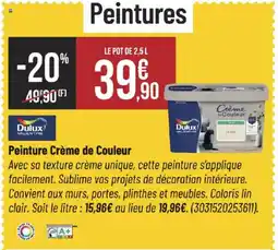 Bricorama DULUX Peinture Crème de Couleur Peinture Crème de Couleur offre