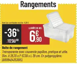 Bricorama Boîte de rangement offre