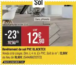 Bricorama Revêtement de sol PVC BLACKTEX offre
