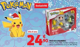 Auchan Pack de 6 figurines offre