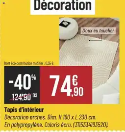 Bricorama Tapis d'intérieur offre