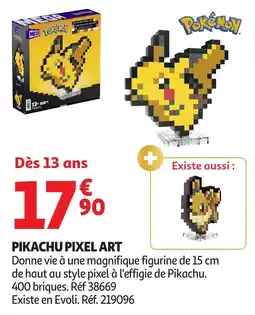 Auchan Pikachu pixel art offre