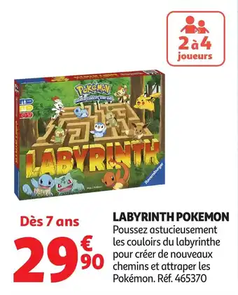 Auchan Labyrinth pokemon offre
