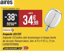 Bricorama OSRAM Ampoule led e27 offre