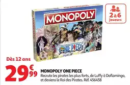 Auchan Monopoly one piece offre