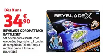 Auchan Beyblade x drop attack battle set offre