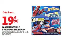 Auchan Lanceur de toile d'araignee spiderman offre
