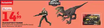 Auchan Velociraptor et figurine offre