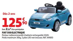 Auchan Fiat 500 electrique offre