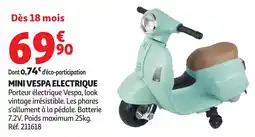 Auchan Mini vespa electrique offre