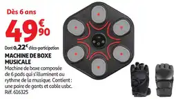Auchan Machine de boxe musicale offre