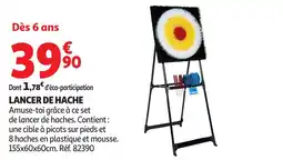 Auchan Lancer de hache offre