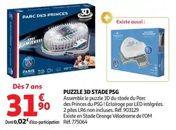 Auchan Puzzle 3d stade psg offre