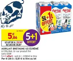 Intermarché Express AGRILAIT Bretagne 1/2 écrémé offre